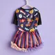 Halloween Dog Dress Pumpkin Print Pet Skirt Clothes for Small Dogs Puppy Cat Princess Dresses