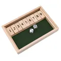 Jeu de plateau Vintage avec boîte fermée jeu d'échecs en bois pour hommes jeu de divertissement en