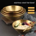 Bol Ramen japonais chapeau doré créatif grand bol à nouilles instantanées isolées en acier