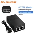 COMFAST – injecteur POE 48V 0 5 a pour caméra IP de vidéosurveillance alimentation USA ou ue