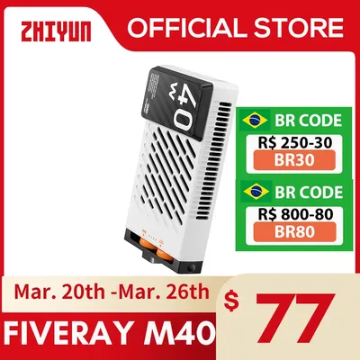 ZHIYUN – lampe de poche officielle FIVERAY M40 40W Led lampe de poche pour vidéo éclairage de