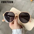 VWKTUUN – lunettes de soleil Vintage pour femmes rondes colorées surdimensionnées pour la