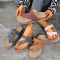 Sandales à plateforme pour femmes tongs d'été chaussures sabots décontractées sabots plats sol