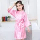 Robe d'été en satin pour filles pyjama pour enfants peignoir doux pour enfants robe pour