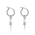 Boucles d'oreilles Punk Cool lightn 1 paire petites boucles d'oreilles ouvertes avec Pandent