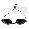 Lunettes de bain de soleil noires douces 1 pièce bronzage plage réglables Protection UV pour la
