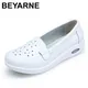 BEYARNE – chaussures à coussin d'air pour femmes quatre saisons noir et blanc pur semelle souple