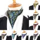 Cajou Ascot Scrunch pour hommes cachemire floral formel polyester doux cou cadeaux de mariage