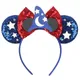 Bandeau de sauna Disney avec oreilles pour filles et femmes nœud à paillettes étoile de lune
