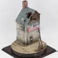 Analyste de maquettes de construction 1/35 non peints maison en ruines scène de diorama