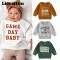 Lioraitin – sweat-shirt pour bébé de 0 à 3 ans garçon et fille pullover décontracté à manches