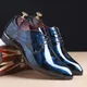 Chaussures provoqué en cuir verni pour hommes Parker pointu chaussures formelles de mariage