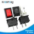 10PCS 15x21 KCD01-117S KCD01 15*21mm 2Pin Power Switch Black Red Whit ON/OFF SPST Panel Mount Rocker