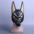Masque facial égyptien Anubis Cosplay Tokyo Erlama PVC Canis Spp tête de loup animal fête Tim
