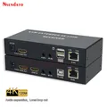 KVM – prolongateur HDMI RJ45 4K HDMI Cat6 120M HDMI KVM Ethernet Kit d'extension audio sur Lan