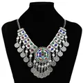 Collier ras du cou en perles pour femmes style boho ethnique tribal danse du ventre