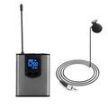 UHF-Microphone Lavalier Sans Fil pour Sauna Porté avec Émetteur Bodypack Récepteur Rechargeable
