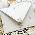 Enveloppe florale vintage bricolage lettre d'invitation de mariage papier à lettres d'écriture