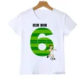 T-shirt de sport de football pour enfants cadeau d'anniversaire pour garçons et filles t-shirts