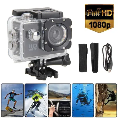 Caméra d'action sous-marine Full HD pour la prise de vue vidéo caméscope étanche révélateur de