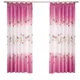 Rideaux à imprimé floral pour chambre à coucher 1 pièce 1m x 2m design papillons feuilles