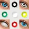 Lentilles de Contact Halloween annuelles Cosplay Anime lentilles de Contact colorées lentilles de