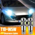 2x LED Lumière de Dégagement W5W T10 Pour Peugeot 1007 107 206 207 307 SW CC 4007 4008 407 508 607
