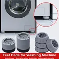 Coussinets Anti-Vibration universels pour Machine à laver, 4 pièces, tapis de pieds en caoutchouc, coussin Anti-vibration, réduction du bruit, Base de pied de levage pour meubles