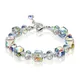 Bracelet cube en cristal pour femme bonbons sucrés élément géométrique exquis verre JOSilver