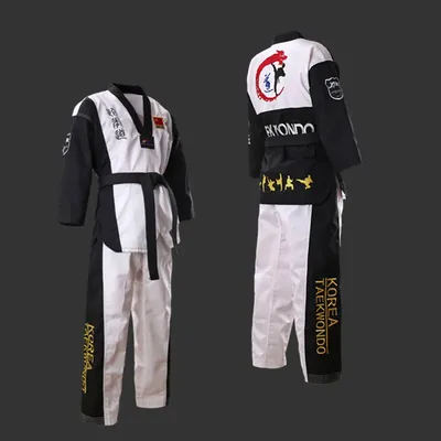 Uniforme de taekwondo coloré pour adultes et adolescents vêtements approuvés WTF qualité