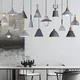 Suspension LED industrielle moderne forme de lampe grise lampe suspendue pour salon salon foyer