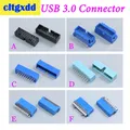 CLTGXDD-Connecteur Mâle USB 3.0 20P 19pin USB3.0 Résistant à 180 Châssis de Carte Mère Siège