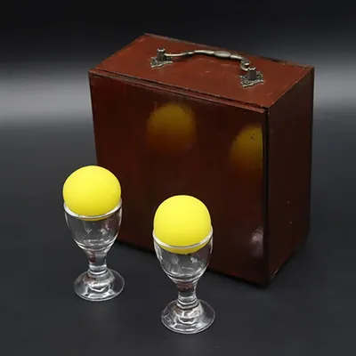 STRAball-Accessoires de mentalisme en bois tours de magie saut de balle de tasse à tasse