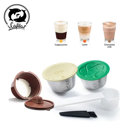 Icafilas-Capsules de café réutilisables pour Dolce Gusto dosette de lait outil de bricolage pour