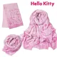 Hello Kitty-Écharpe Chaude Épaisse d'Hiver pour Femme Châle Mignon pour Fille Foulard pour