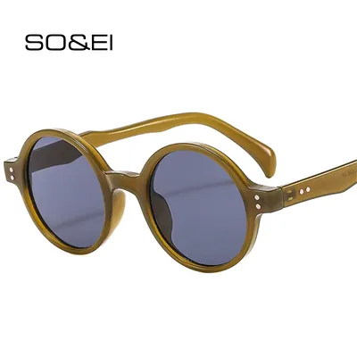 Buc& EI-Lunettes de soleil rondes vintage pour hommes et femmes lunettes de document en MSI