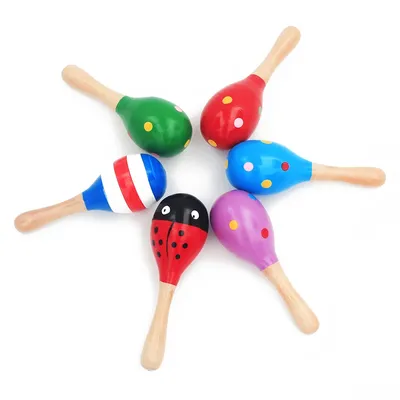 Jouets musicaux en bois de haute qualité pour bébé marteau de sable dessin animé coloré jouets de