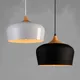 Lampe LED suspendue en bois et aluminium au design moderne luminaire décoratif d'intérieur idéal