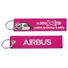 Porte-clés brodé avec porte-clés pour pilotes AIRBUS A350