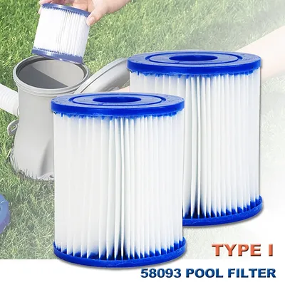 Cartouche de filtre de piscine Type I 58093 adapté à une pompe de piscine de 330 gallons 2 pièces