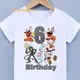 Enfants T Shirt Pour Garçons 6 7 8 ans Anniversaire Enfant Filles Vêtements enfants Tshirt garçon