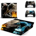 Mortal Kombat-Autocollants en vinyle pour PlayStation 4 stickers pour console et manette de jeu PS4
