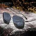 CAPONI – lunettes de soleil polarisées en Nylon pour hommes carrées pour conduire en alliage à la