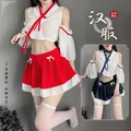 Costumes de Sorcière Japonaise Ensemble de Lingerie Sexy Uniforme d'Écolière Mignon et Doux