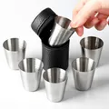 Ensemble de 4 tasses de Camping en acier inoxydable 30/70/150ml ensemble de verres Mini verres