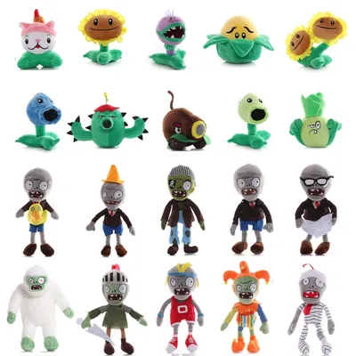 Peluche plantes vs Zombies 20 pièces/lot jouets en peluche PVZ cadeaux pour enfants de 13 à 30cm