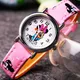 Disney-Montre à quartz Minnie Cartoon pour enfants montres-bracelets mignonnes pour filles belle