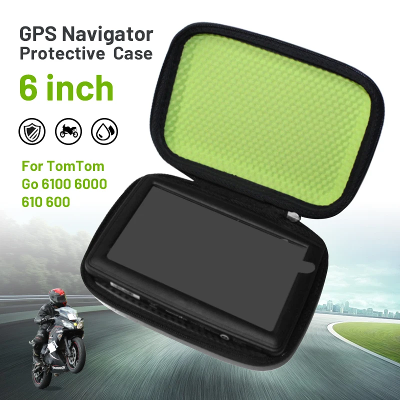 Étui de transport rigide pour GPS de 6 pouces, housse de protection pour navigateur GPS étanche pour voiture Sat Nav pour TomTom Go 6100 6 000 610 600