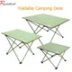 Table de camping pliante en alliage d'aluminium barbecue extérieur sac à dos portable durable