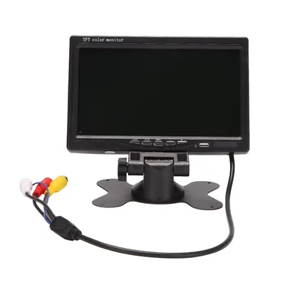NEW-12V-24V 7 pouces TFT LCD document HD moniteur pour voiture CCTV barrage vue arrière caméra de